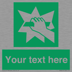 Custom Break Glass Sign